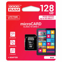 MicroSDXC 128 Gb GOODRAM UHS-I Class 10 + SD-adapter