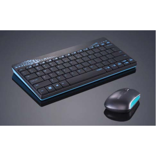 Клавіатура+мишка Rapoo 8000 wireless Blue - зображення 3
