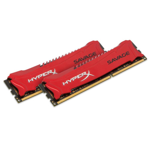 Пам'ять DDR3 RAM 8GB (2x4GB) 1600MHz Kingston CL9 dual chanel, HyperX Savage - зображення 2