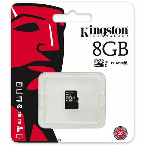 MicroSDHC 8 Gb Kingston class 10 UHS-I (SDC10G2\/8GBSP) - зображення 1