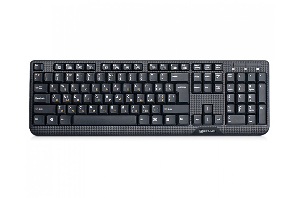 Клавіатура REAL-EL 500 Standard, PS\/2 - зображення 1