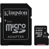 MicroSDXC 64 Gb Kingston class 10 UHS-I