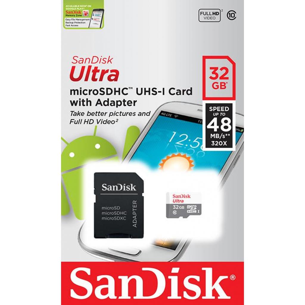 MicroSDHC 32 Gb SanDisk Ultra class 10 UHS-I U3 - зображення 4