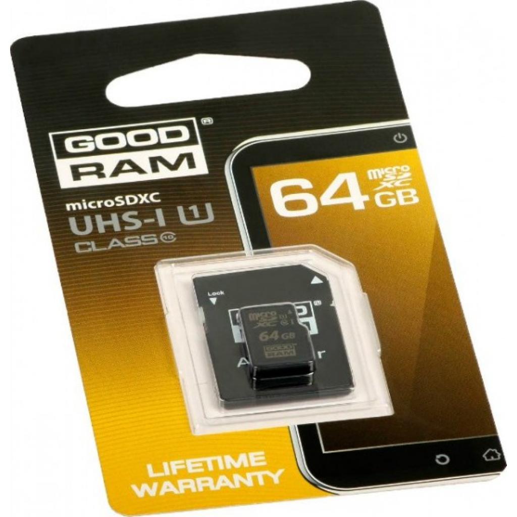 MicroSDXC 64 Gb Goodram class 10 UHS-I - зображення 3