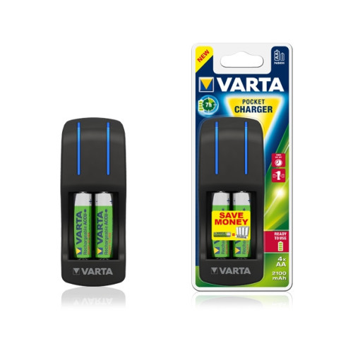 Зарядний пристрій Varta Pocket Charger + акумулятори - зображення 2
