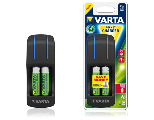 Зарядний пристрій Varta Pocket Charger + акумулятори - зображення 3