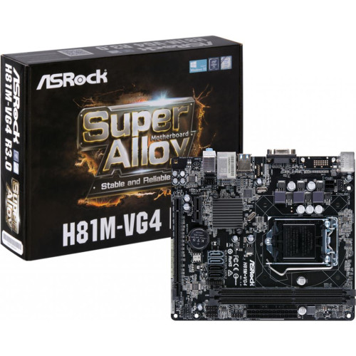 Мат. плата 1150 AsRock H81M-VG4 R4.0 – купити у Львові (Україна ...