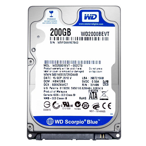 Жорсткий диск HDD WD 2.5 200GB WD2000BEVT - зображення 1