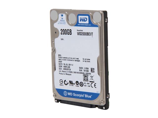 Жорсткий диск HDD WD 2.5 200GB WD2000BEVT - зображення 2