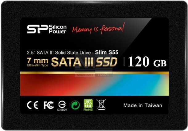 Накопичувач SSD 120GB Silicon Power S55 (SP120GBSS3S55S25) - зображення 1