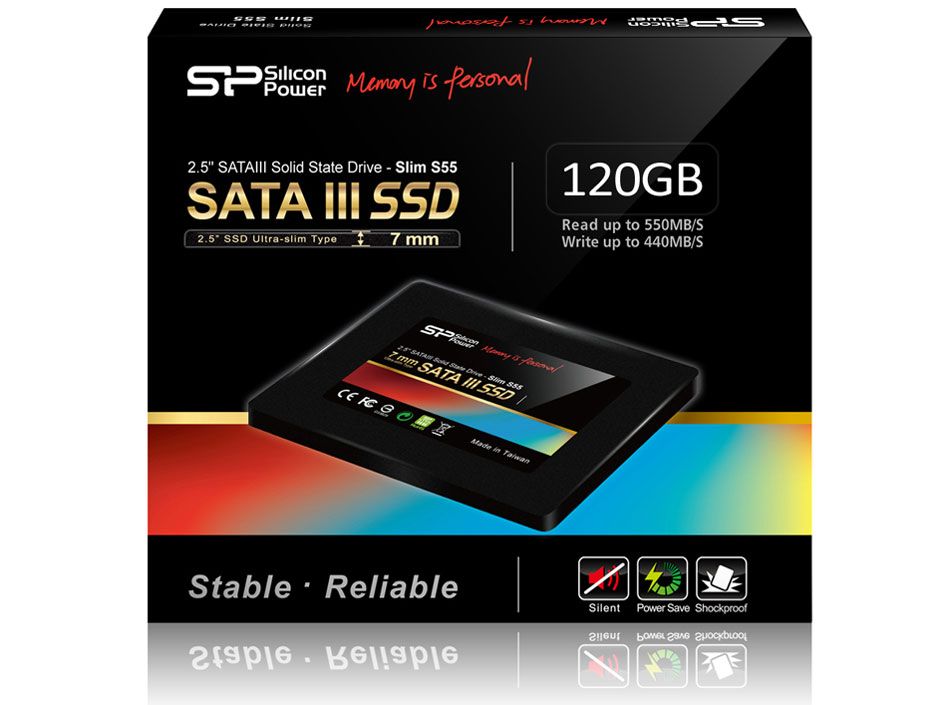 Накопичувач SSD 120GB Silicon Power S55 (SP120GBSS3S55S25) - зображення 2