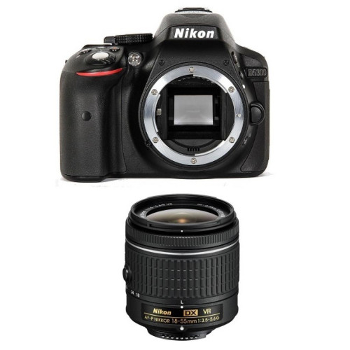 Цифрова фотокамера Nikon D5300 + AF-P 18-55VR kit (VBA370K007) - зображення 2