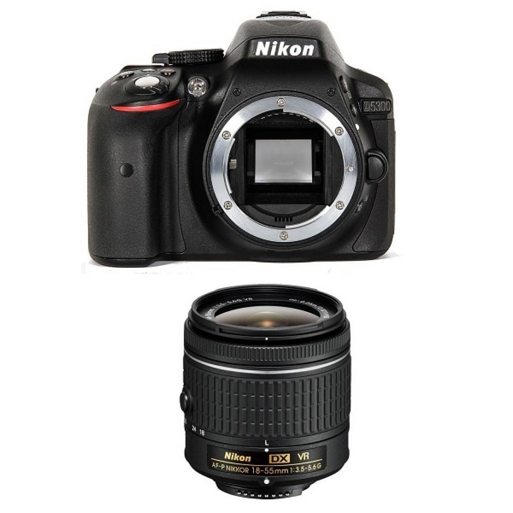 Цифрова фотокамера Nikon D5300 + AF-P 18-55VR kit (VBA370K007) - зображення 3