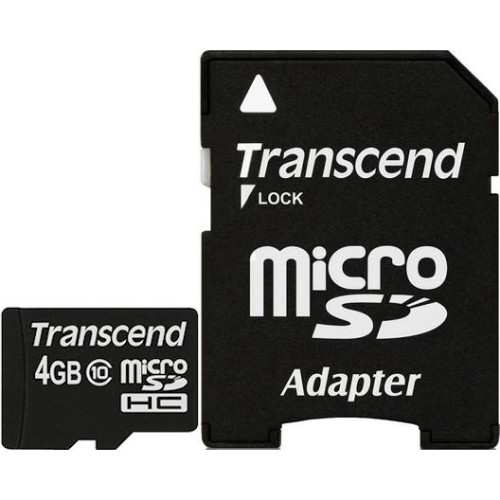 MicroSD 4 Gb Transcend class 10 - зображення 1