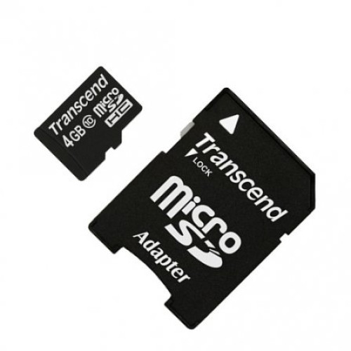 MicroSD 4 Gb Transcend class 10 - зображення 3