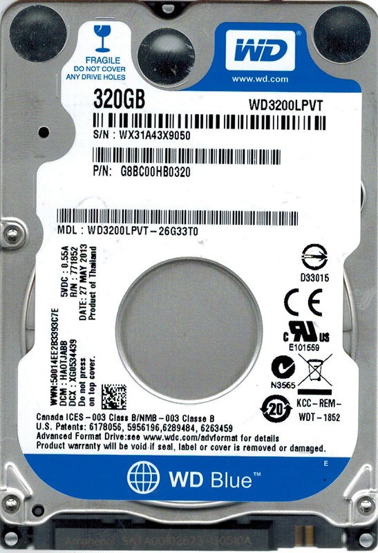 Жорсткий диск HDD WD 2.5 320GB WD3200LPVT_ - зображення 1