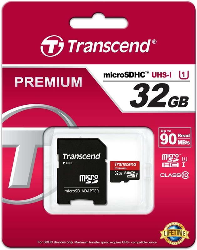 MicroSDHC 32 Gb Transcend class 10 UHS-I Premium - зображення 2