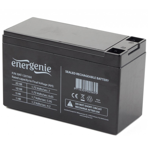 Акумуляторна батарея EnerGenie 12V  7.2Ah - зображення 1