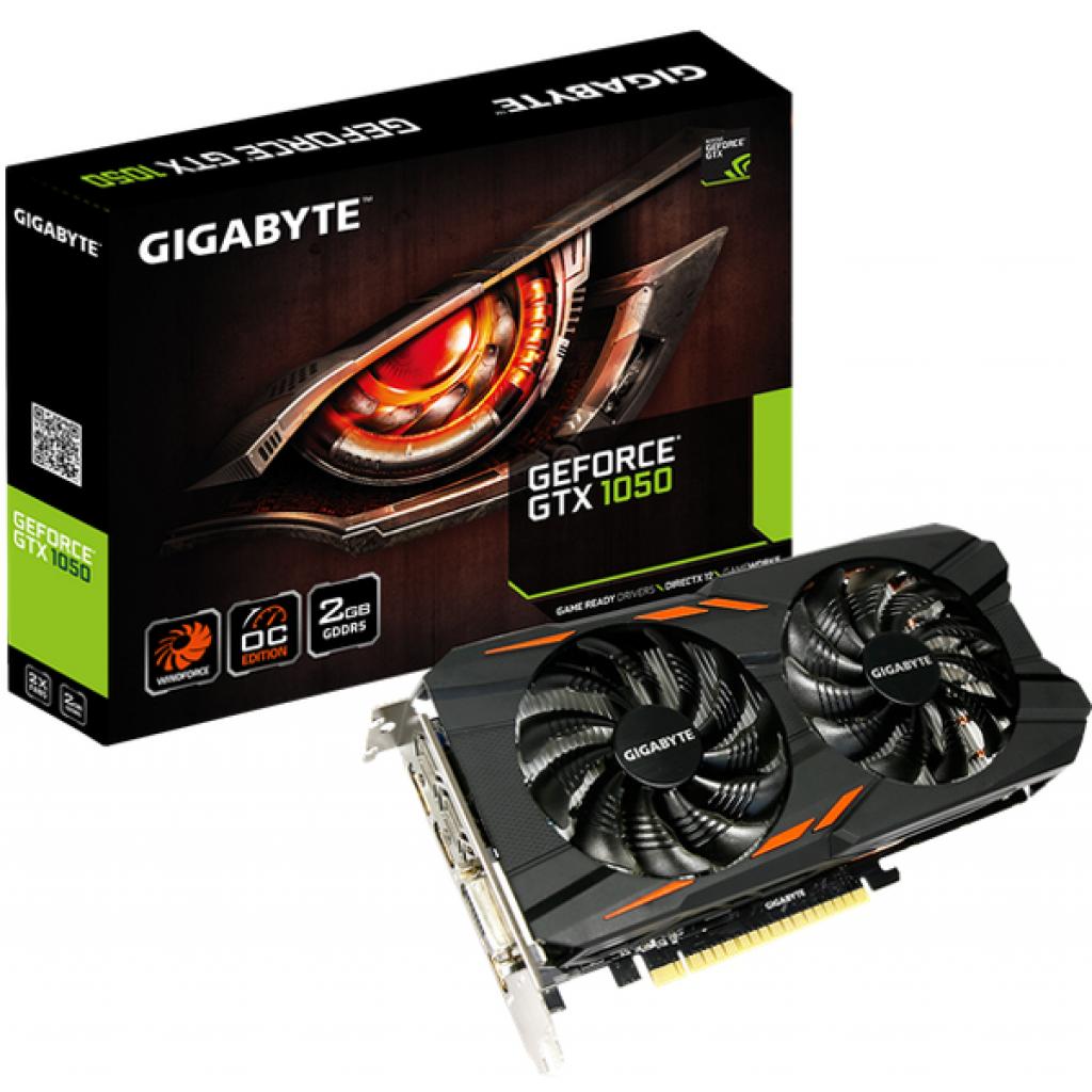 Відеокарта GeForce GTX1050 2 Gb DDR5, Gigabyte (GV-N1050WF2OC-2GD) - зображення 1