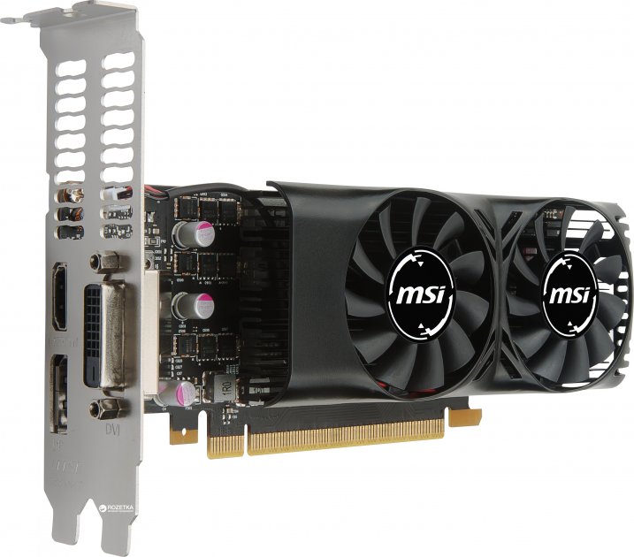 Відеокарта GeForce GTX1050 Ti 4 Gb DDR5, MSI (GTX 1050 Ti 4GT LP) - зображення 2