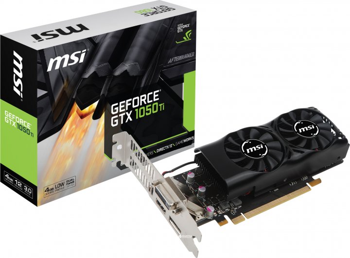 Відеокарта GeForce GTX1050 Ti 4 Gb DDR5, MSI (GTX 1050 Ti 4GT LP) - зображення 6
