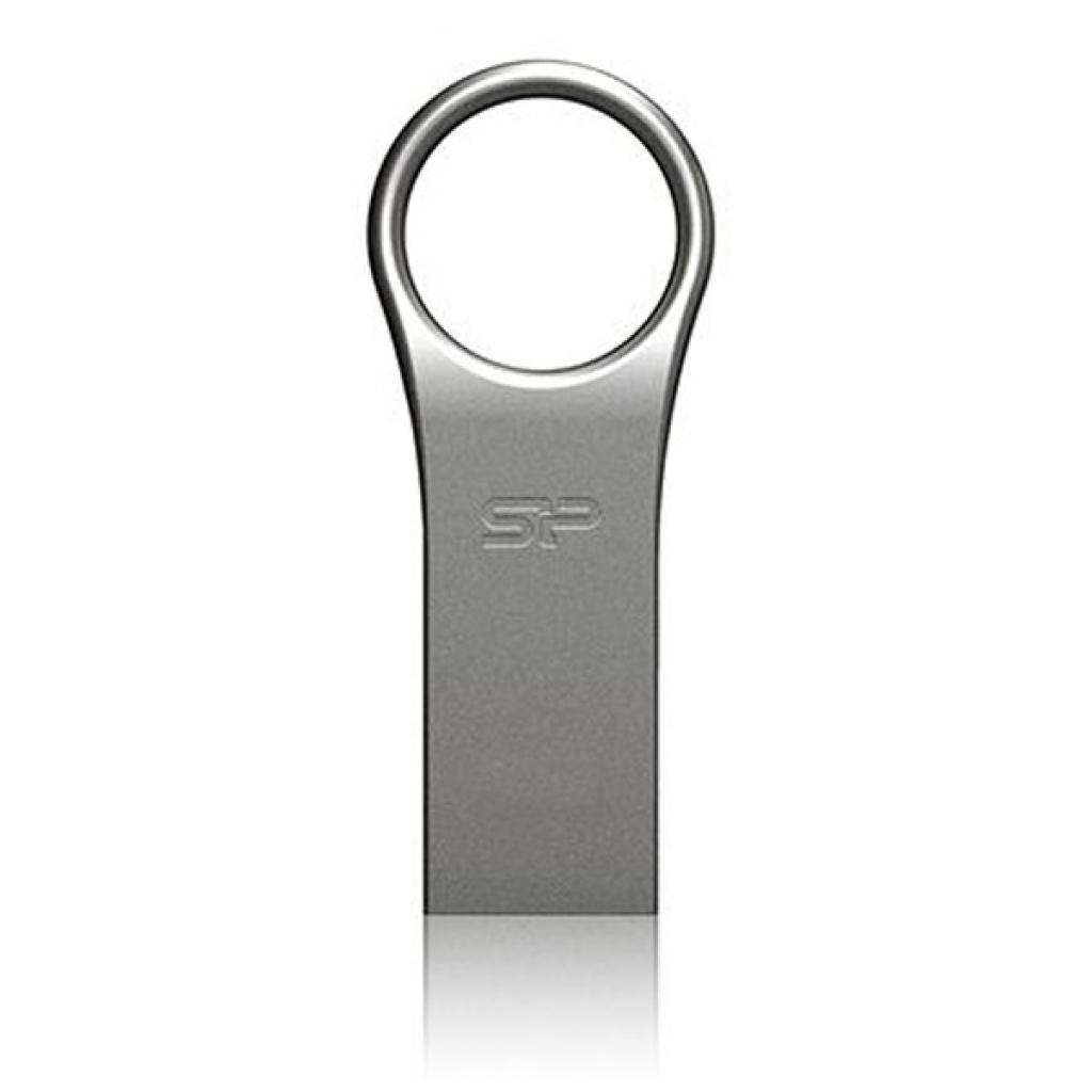 Флеш пам'ять USB 32 Gb Silicon Power Firma F80 Metal Silver  USB2.0 - зображення 1