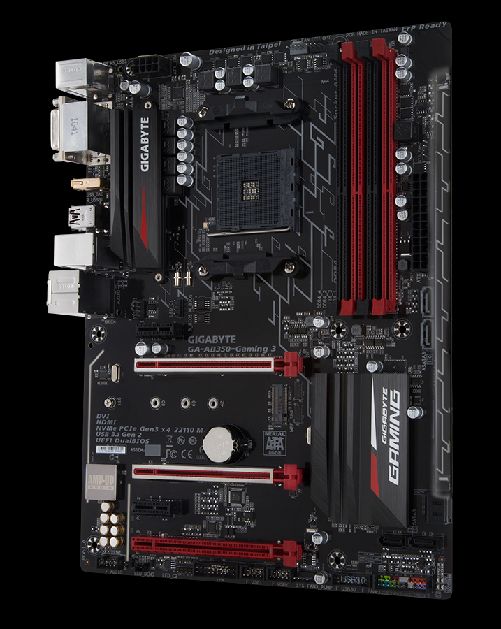 Мат. плата AM4 Gigabyte GA-AB350M-Gaming 3 - зображення 3