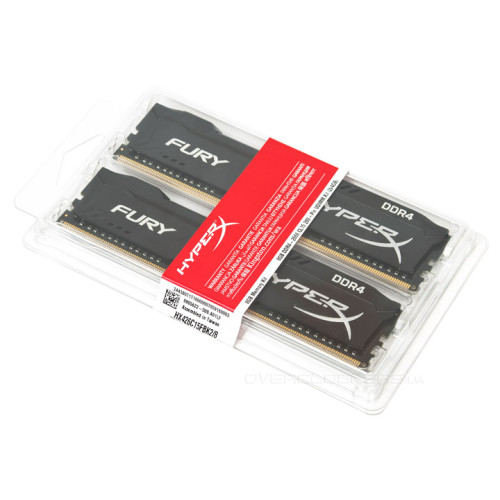 Пам'ять DDR4 RAM 8Gb (2x4Gb) 2666Mhz Kingston Fury Black (HX426C16FB3K2\/8) - зображення 2