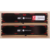 Пам'ять DDR4 RAM_16Gb (2x8Gb) 2400Mhz Goodram Iridium Black (IR-2400D464L15S/16GDC)