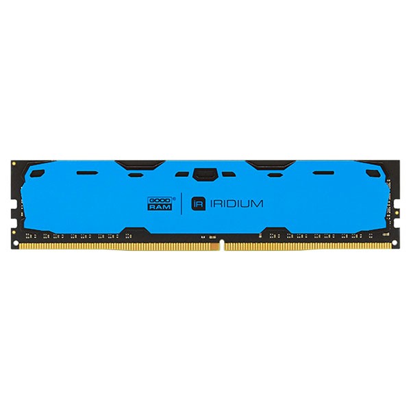 Пам'ять DDR4 RAM 8Gb (1x8Gb) 2400Mhz Goodram Iridium Blue (IR-B2400D464L15S\/8G) - зображення 1