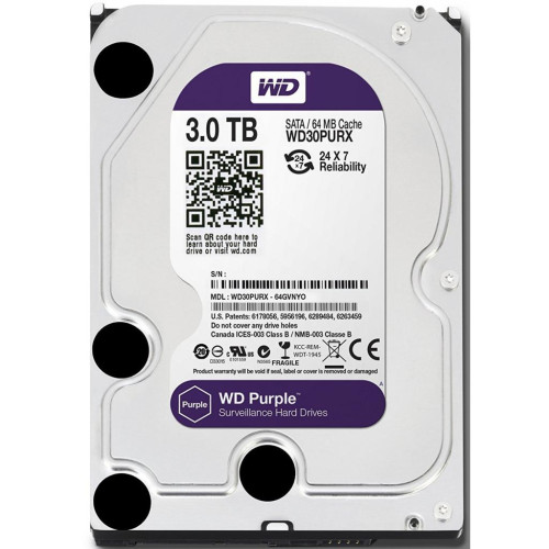 Жорсткий диск HDD 3000Gb WD WD30PURZ - зображення 1