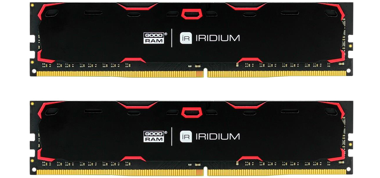 Пам'ять DDR4 RAM 8Gb (1x8Gb) 3000Mhz Goodram Iridium X Black (IR-X3000D464L16S\/8G) - зображення 2