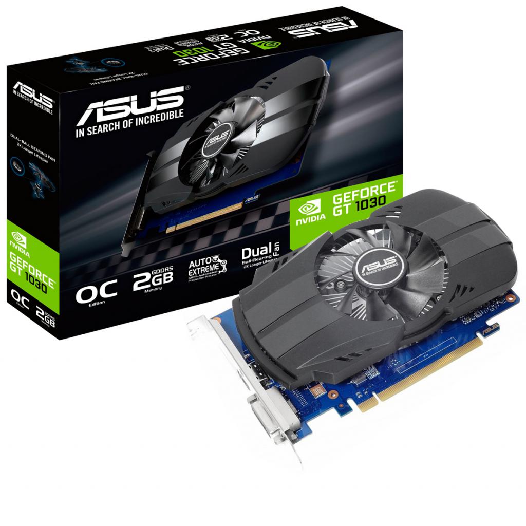 Відеокарта GeForce GT 1030 2 Gb DDR5, Asus (PH-GT1030-O2G) - зображення 1