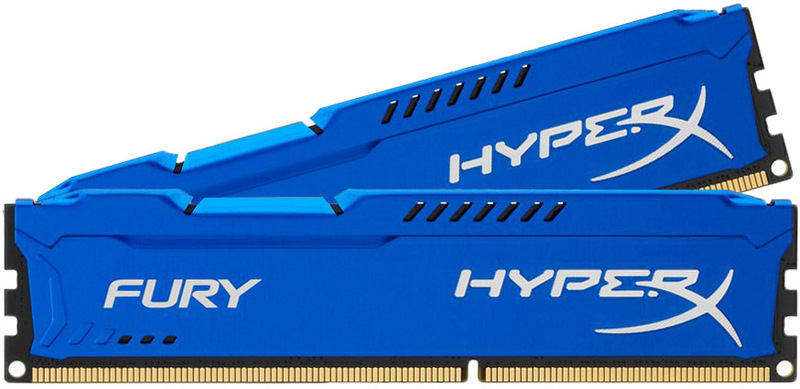 Пам'ять DDR3 RAM_16GB (2x8Gb) 1600MHz Kingston XyperX Fury Blue - зображення 2