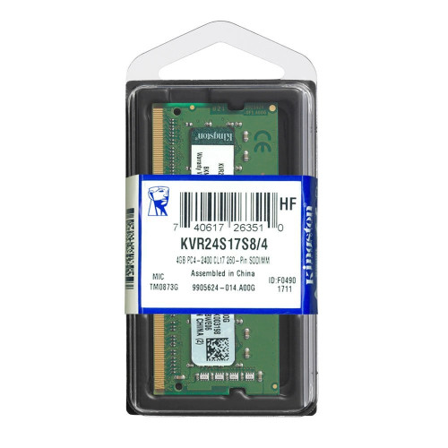 Пам'ять DDR4-2400 4 Gb Kingston 2400MHz SoDIMM - зображення 2