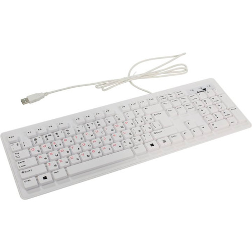 Клавіатура Genius Slim Star 130 USB white - зображення 1