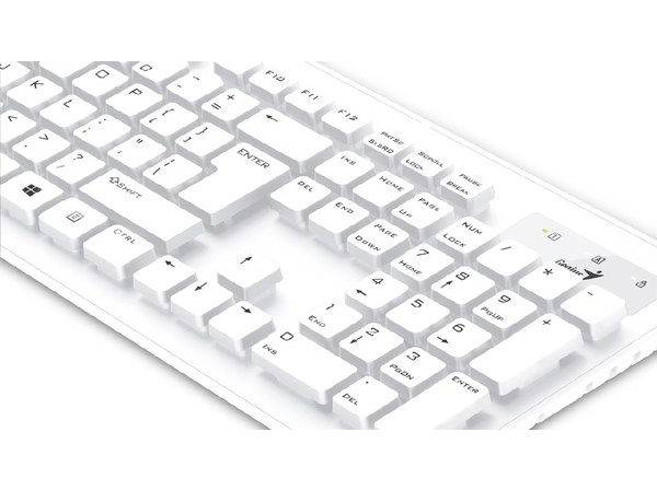 Клавіатура Genius Slim Star 130 USB white - зображення 2