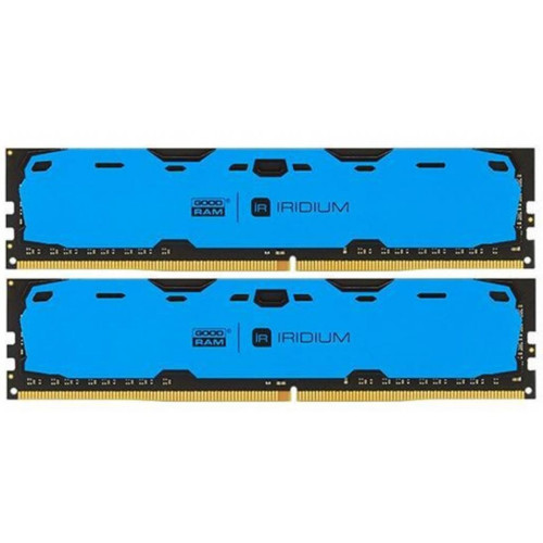 Пам'ять DDR4 RAM_16Gb (2x8Gb) 2400Mhz Goodram Iridium Blue (IR-B2400D464L15S\/16GDC) - зображення 1