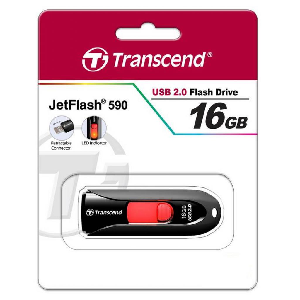 Флеш пам'ять USB 16GB Transcend JetFlash 590 - зображення 2