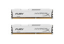 Пам'ять DDR3 RAM 8GB (2x4GB) 1600MHz Kingston CL10 dual chanel, HyperX Fury White - зображення 1