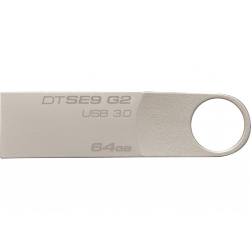 Флеш пам'ять USB 64 Gb Kingston SE9 G2 Silver - зображення 1