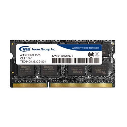 Пам'ять DDR3-1333 4 Gb Team Elite 1333MHz SoDIMM - зображення 1