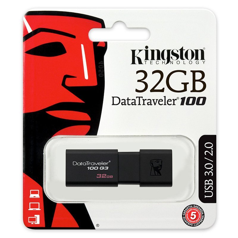 Флеш пам'ять USB 32 Gb Kingston DT 100 G3 USB3.0 - зображення 2