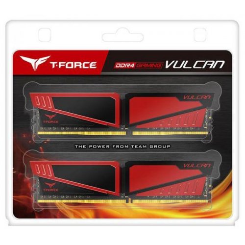 Пам'ять DDR4 RAM_16Gb (2x8Gb) 3200Mhz Team T-Force Vulcan Red (TLRED416G3200HC16CDC01) - зображення 2