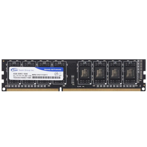 Пам'ять DDR3 RAM 4Gb 1600Mhz Team Elite (TED34G1600C1101) - зображення 1