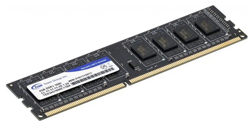 Пам'ять DDR3 RAM 4Gb 1600Mhz Team Elite (TED34G1600C1101) - зображення 2