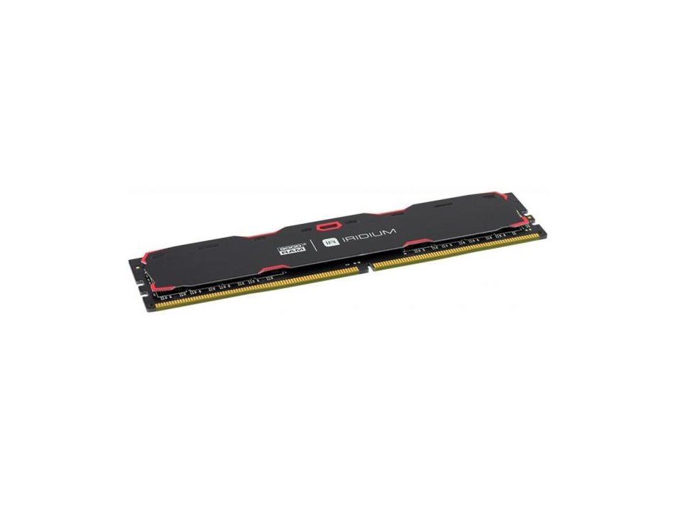 Пам'ять DDR4 RAM 4Gb 2400Mhz Goodram Iridium Black (IR-2400D464L17S\/4G) - зображення 2