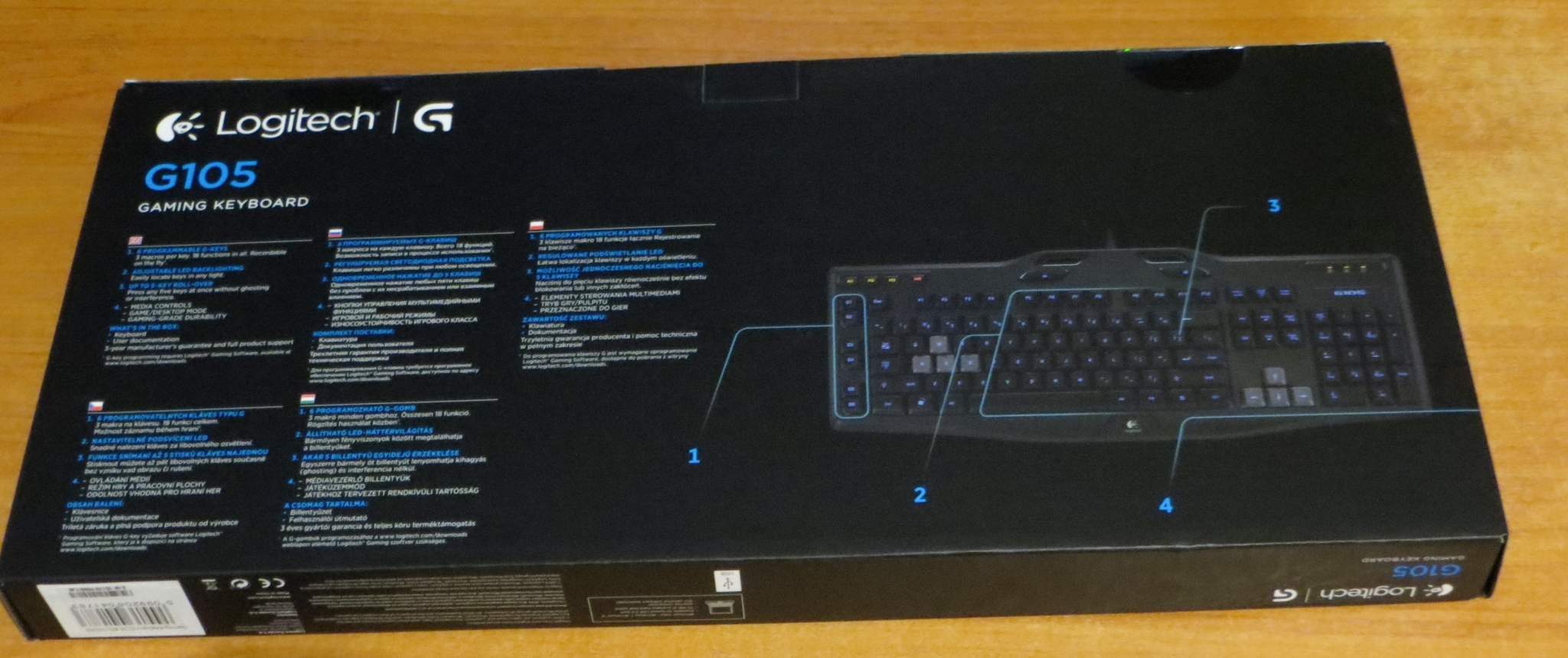 Клавіатура Logitech G105 Gaming Keyboard - зображення 3