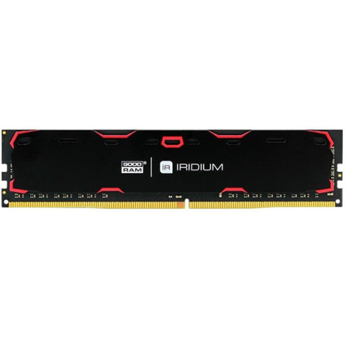 Пам'ять DDR4 RAM 8Gb (1x8Gb) 2400Mhz Goodram Iridium Black (IR-2400D464L17S\/8G) - зображення 1