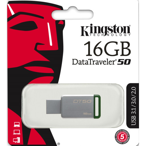 Флеш пам'ять USB 16Gb Kingston DataTraveler 50 USB3.1 - зображення 2